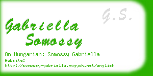 gabriella somossy business card